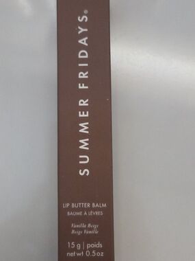 Summer Fridays Lip Butter Balm — Vanilla Beige Tubes